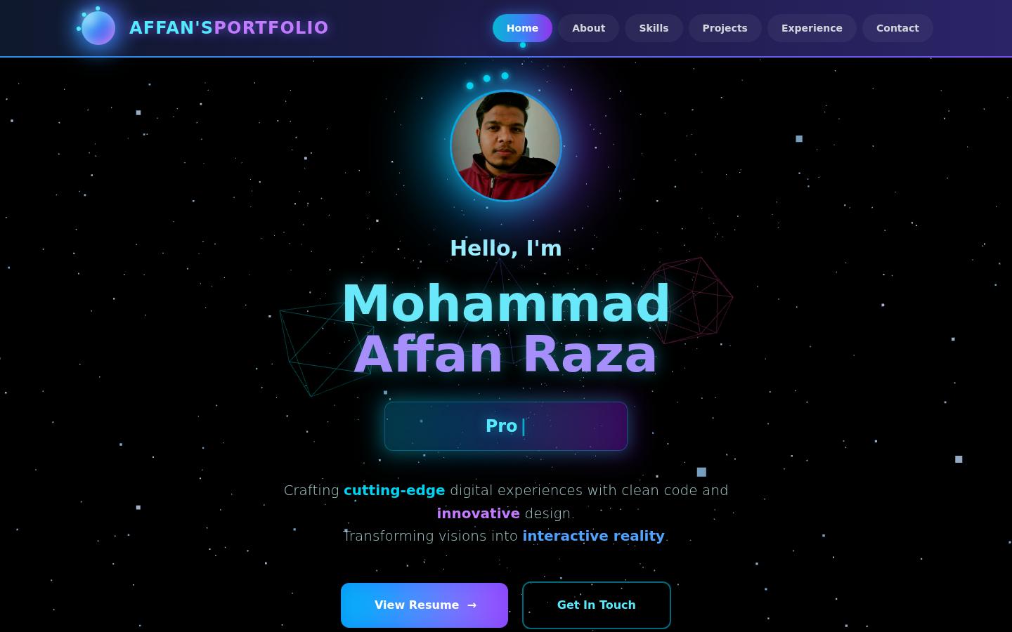 Screenshot of affan-portfolio-kappa.vercel.app