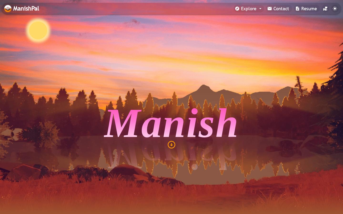Screenshot of manish-portfolio-gamma-henna.vercel.app