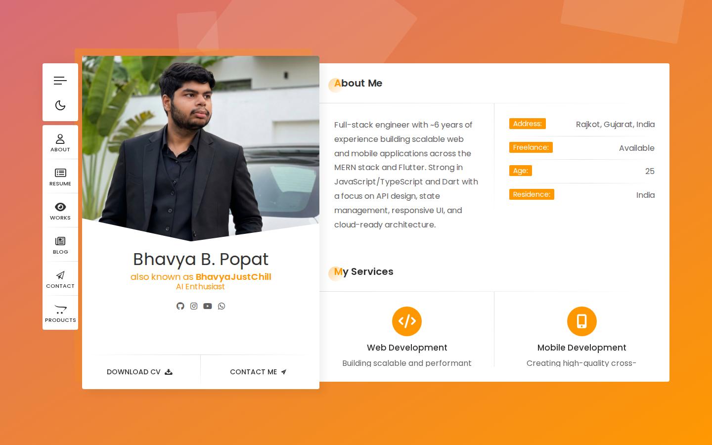 Screenshot of bhavyajustchill.vercel.app