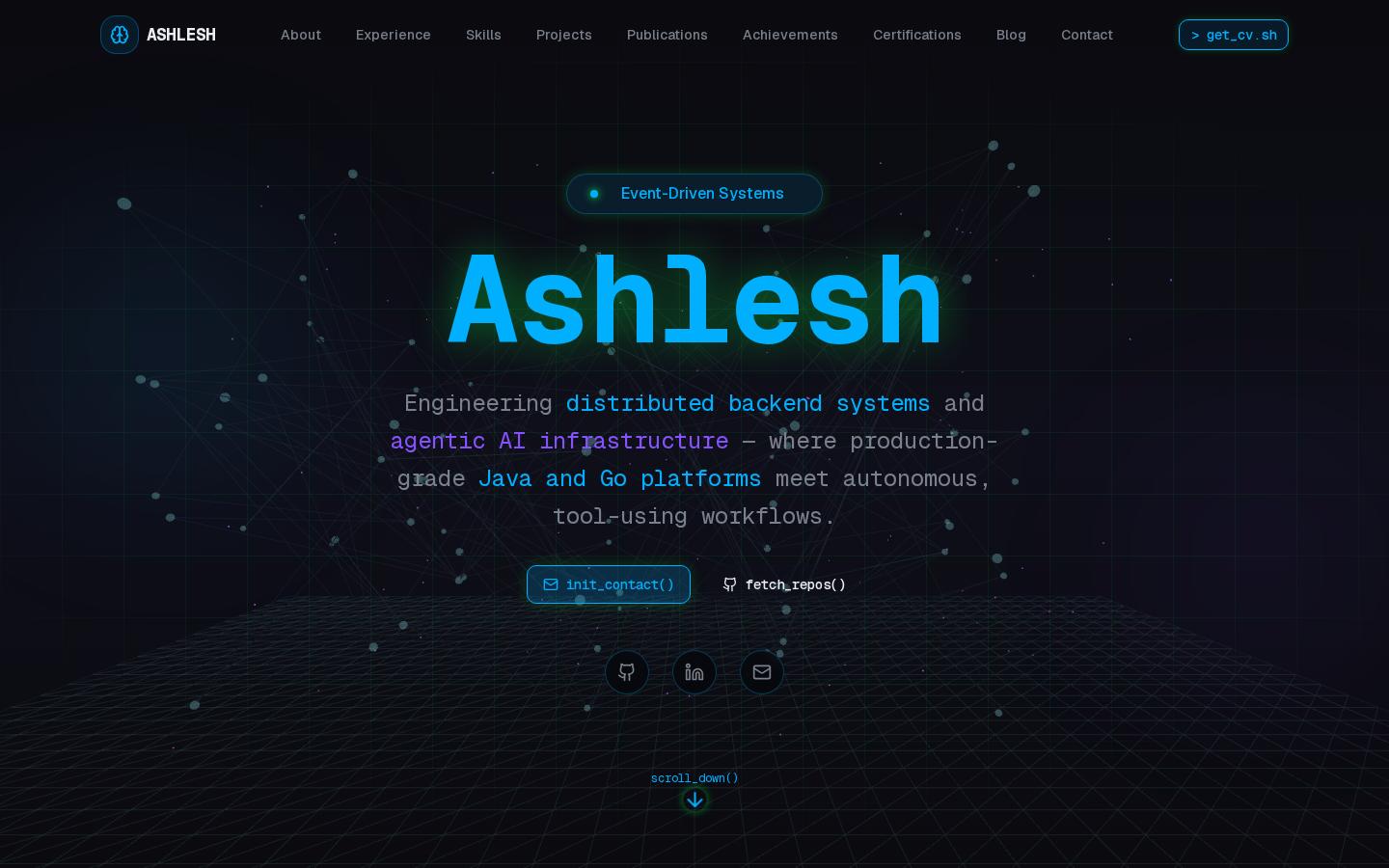 Screenshot of ashlesh.co.in