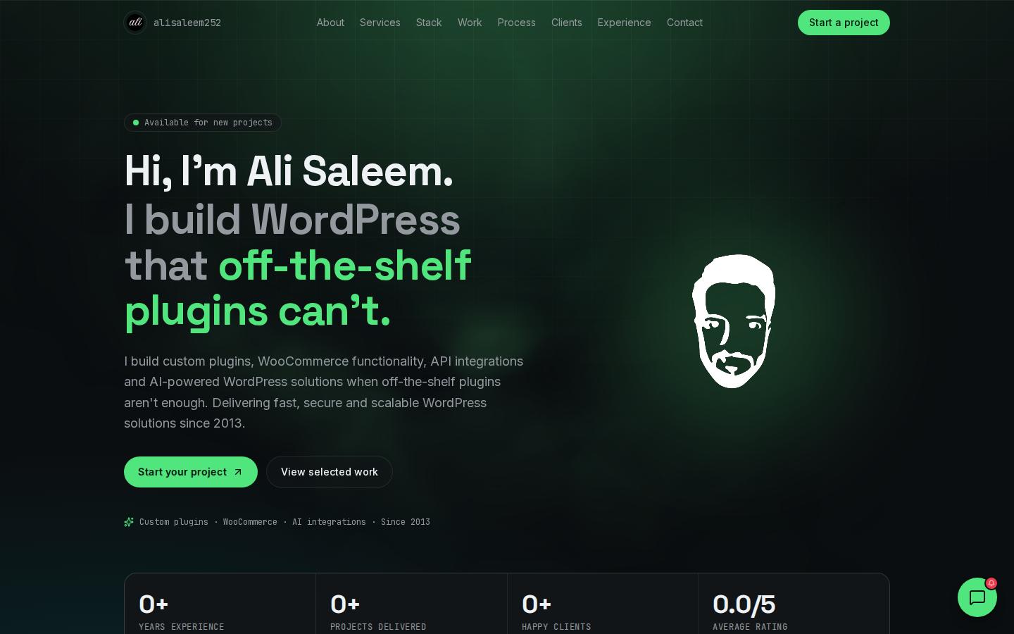 Screenshot of ali-wordpress-developer.com