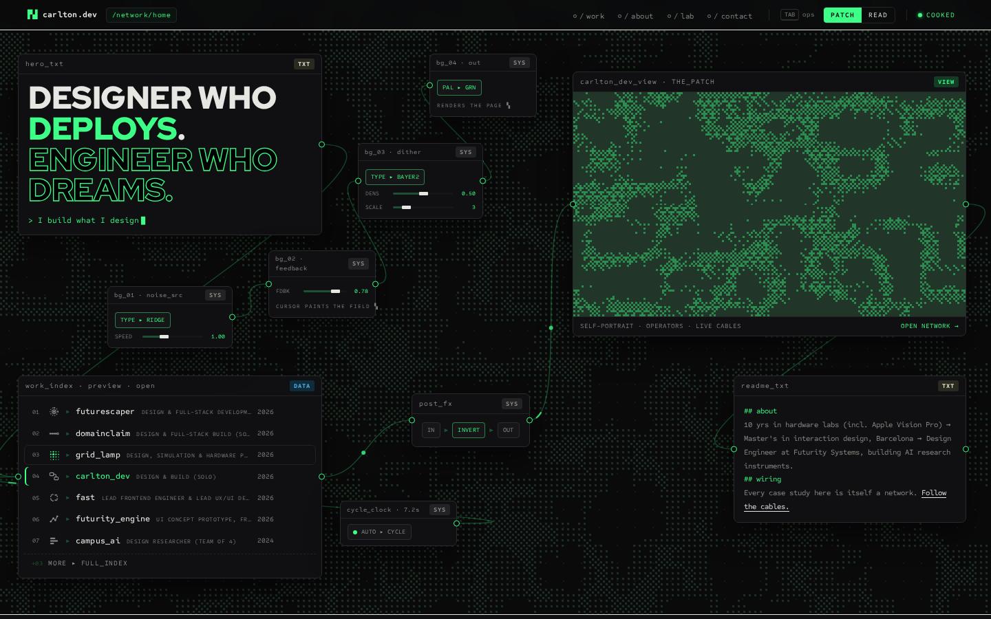 Screenshot of carlton.dev