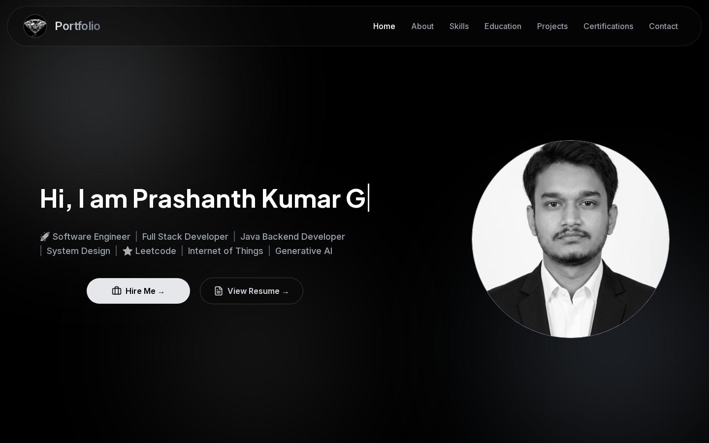 Screenshot of prashanth-kumar-g.github.io