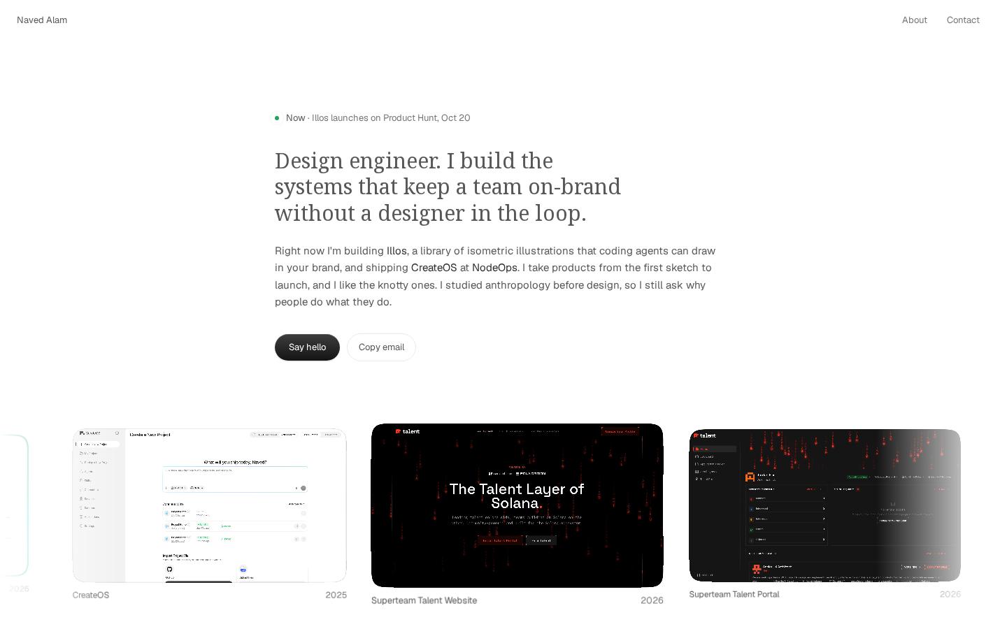 Screenshot of naved.xyz