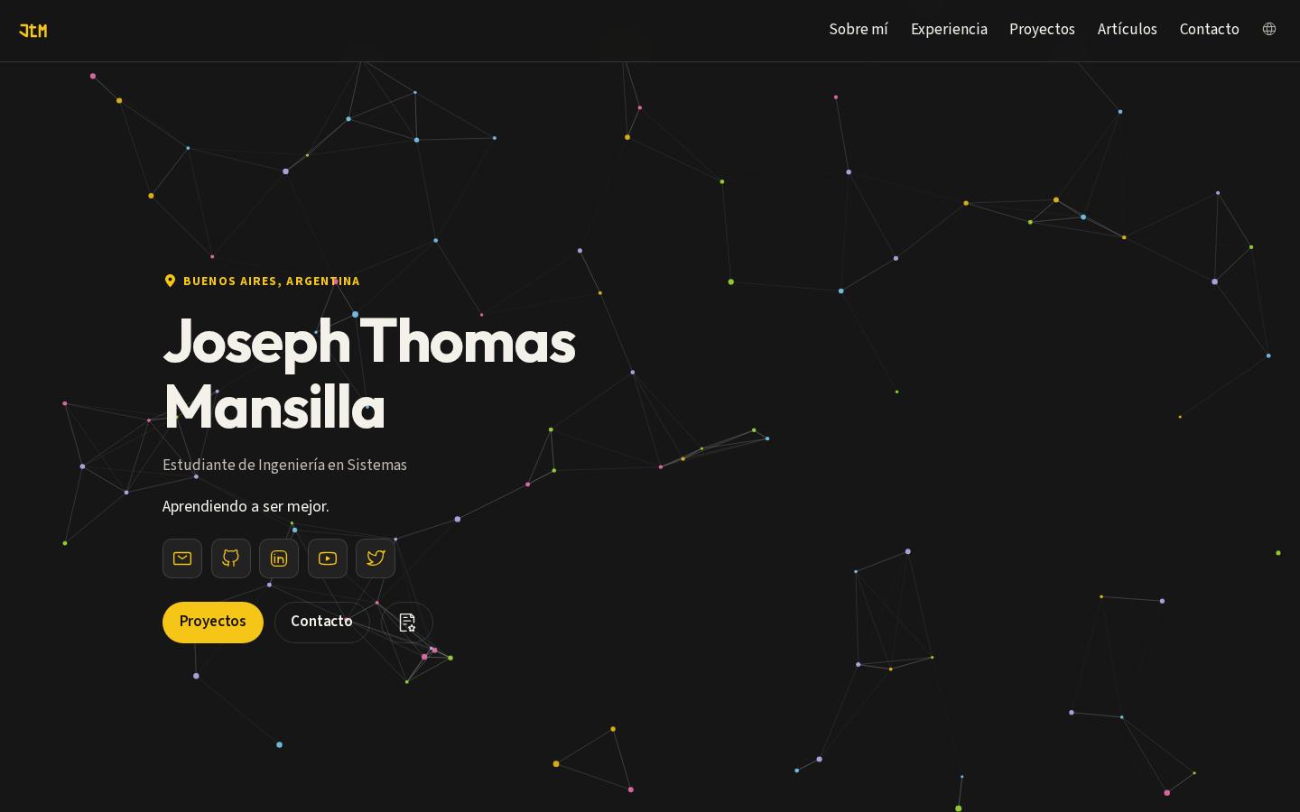 Screenshot of josephmansilla.github.io