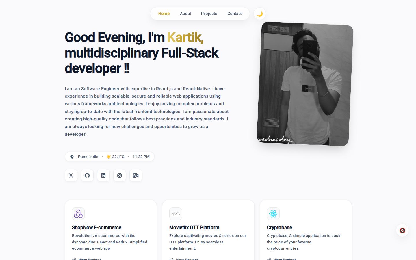 Screenshot of react-portfolio-fawn-three.vercel.app