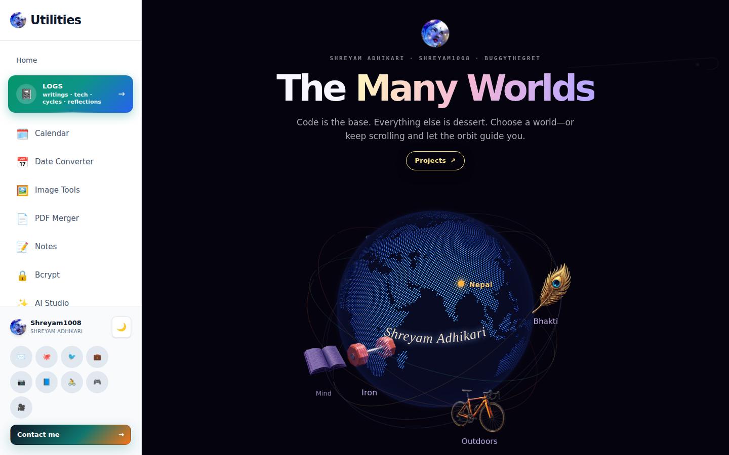 Screenshot of shreyam1008.com.np