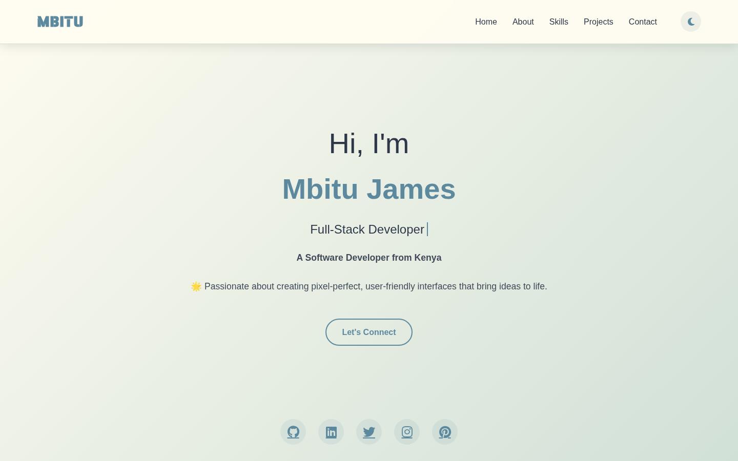 Screenshot of mbitu-portfolio.vercel.app