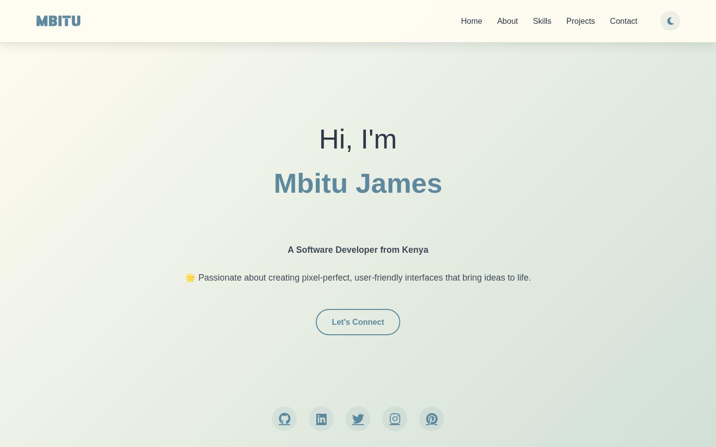 Screenshot of mbitu-portfolio.vercel.app