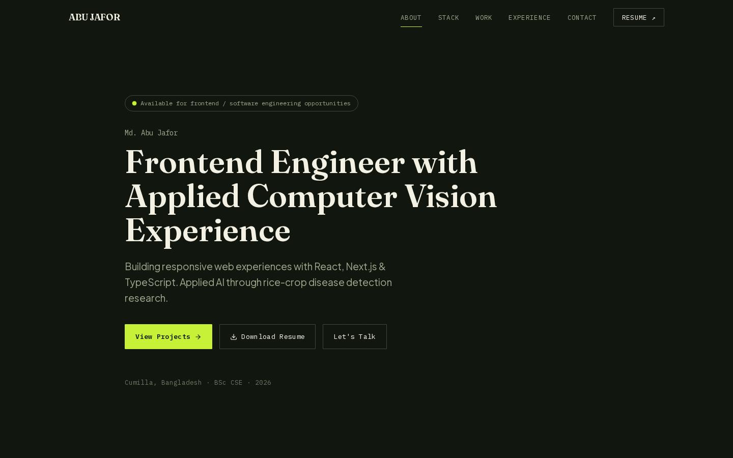 Screenshot of portfolio-website-bc28.vercel.app
