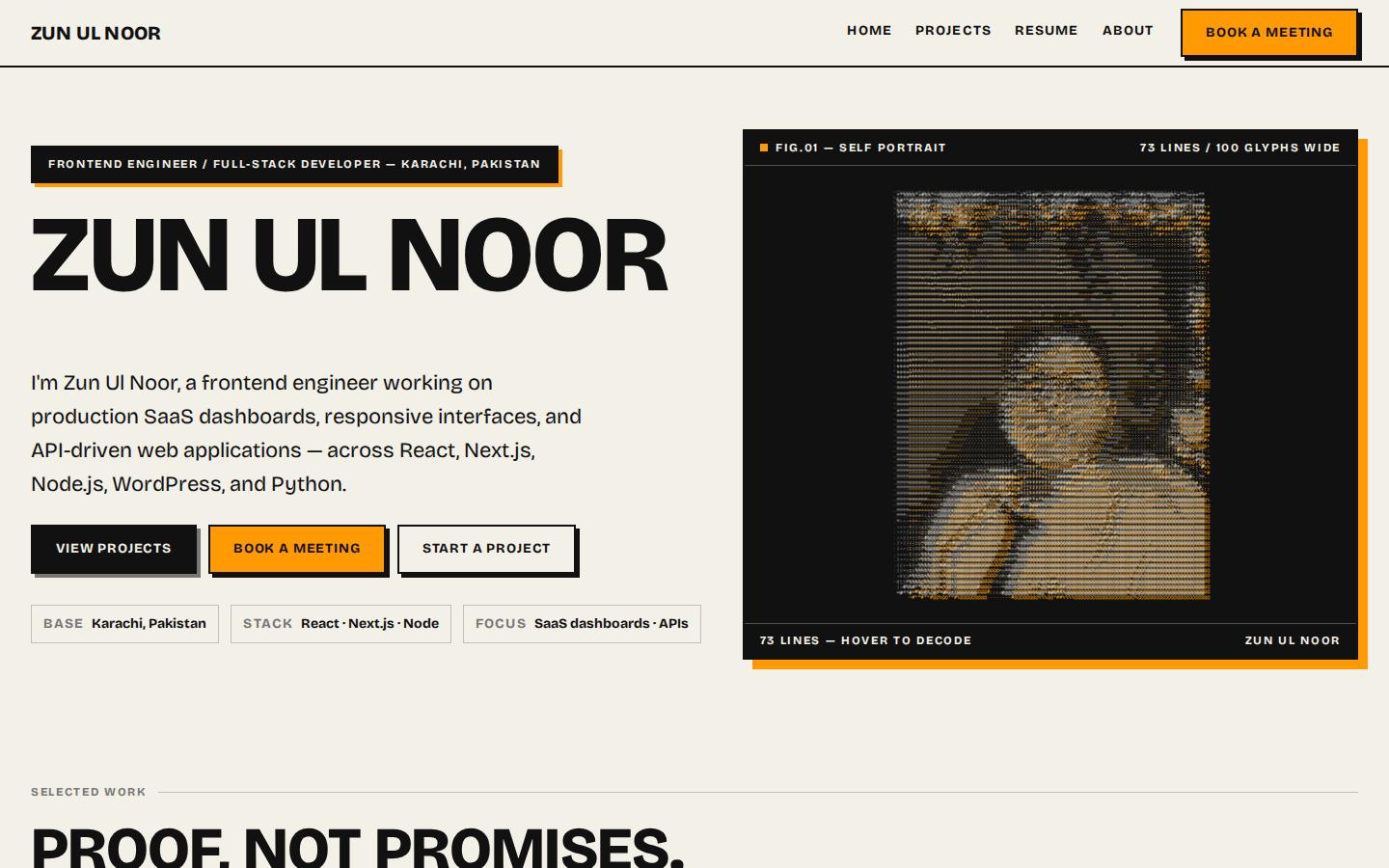 Screenshot of zunulnoor.vercel.app